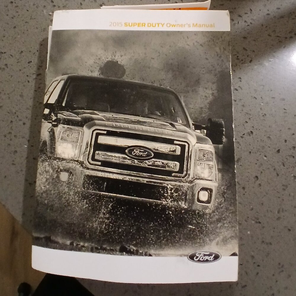 2015 Ford F 250 Super Duty Manual and Window Sticker-Pre Owned